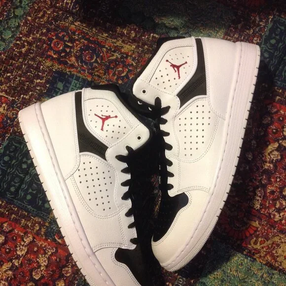 Nike | Shoes | Jordan Access Mens White Black Leather  display picture 3